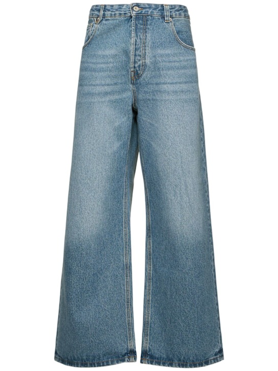 Jacquemus: Le de nîmes large denim jeans - men_0 | Luisa Via Roma