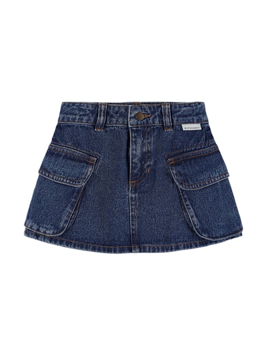 Mipounet: Ona コットンデニムカーゴスカート - kids-girls_0 | Luisa Via Roma