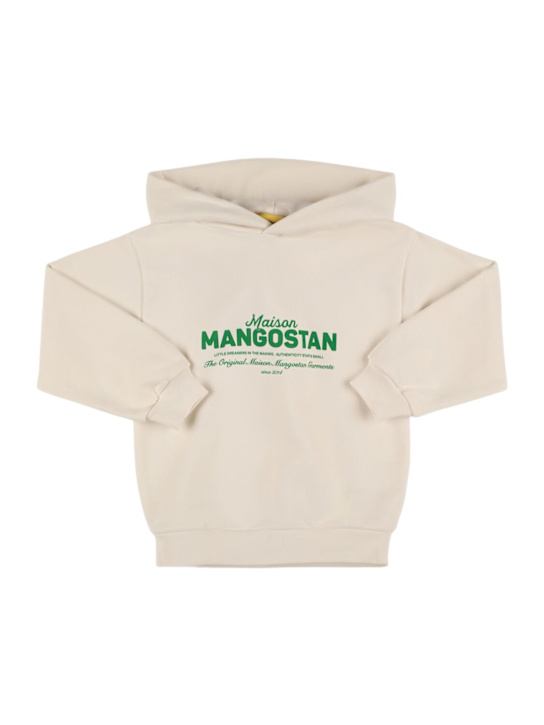 Maison Mangostan: コットンフーデッドスウェットシャツ - kids-boys_0 | Luisa Via Roma