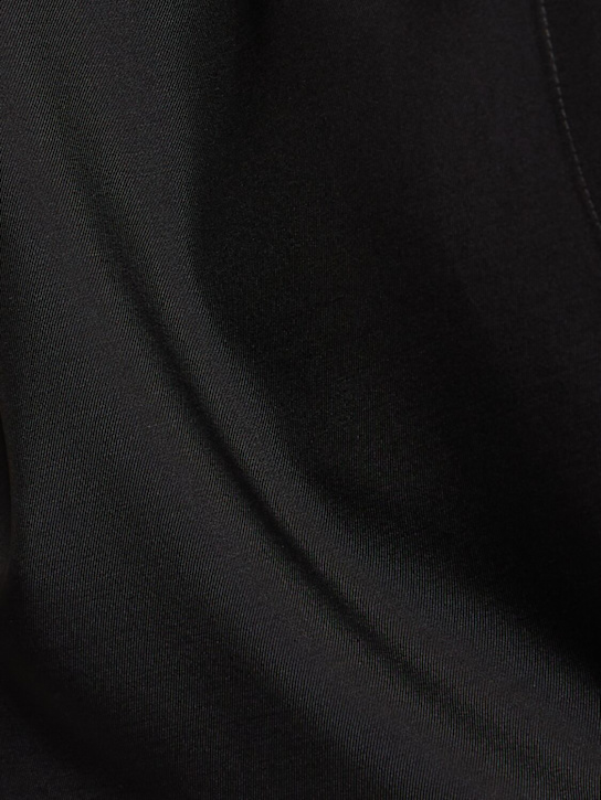 Valentino: Wool blend wrap shirt - Black - women_4 | Luisa Via Roma