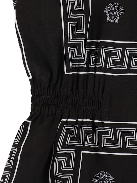 Versace: ビスコースシャツワンピース - kids-girls_1 | Luisa Via Roma