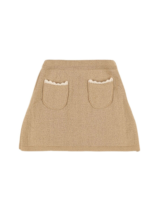 Mipounet: Marina ウールブレンドニットスカート - kids-girls_0 | Luisa Via Roma