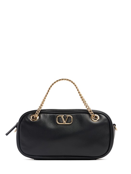 Valentino Garavani: Mini Vlogo signature leather bag - women_0 | Luisa Via Roma