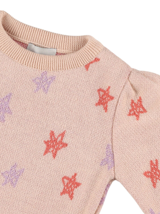 Mipounet: ウールブレンドニットセーター - ライトピンク - kids-girls_1 | Luisa Via Roma