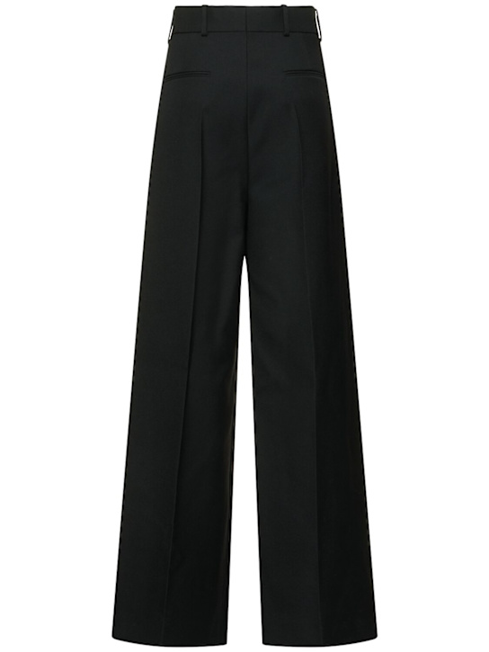 Carven: Evening straight wool tuxedo pants - women_3 | Luisa Via Roma