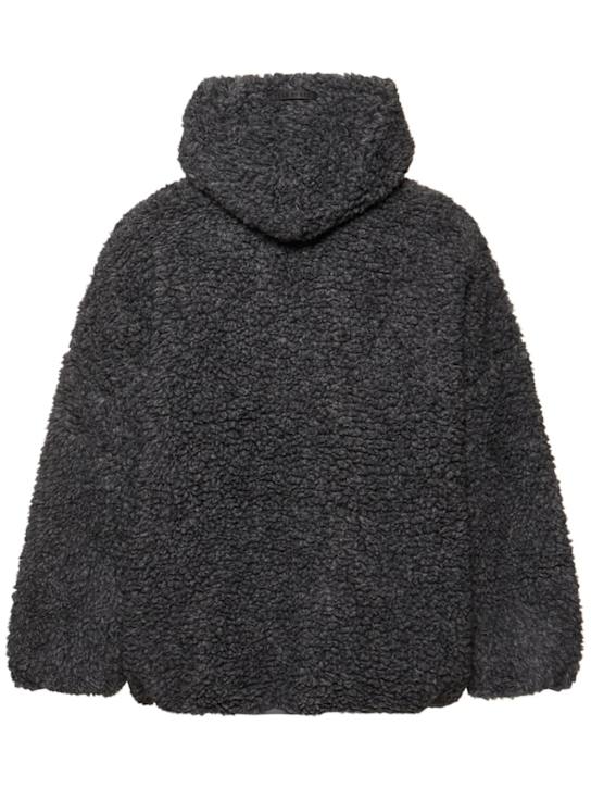 Fear of God: Polar fleece hoodie - Paris Sky - men_3 | Luisa Via Roma