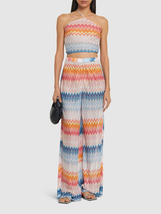 Missoni: Chevron wide pants - women_1 | Luisa Via Roma
