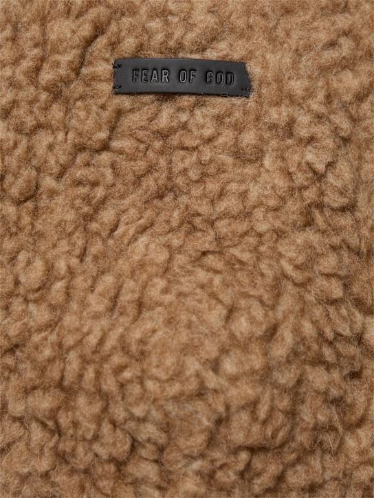 Fear of God: Polar fleece hoodie - Dune - men_4 | Luisa Via Roma