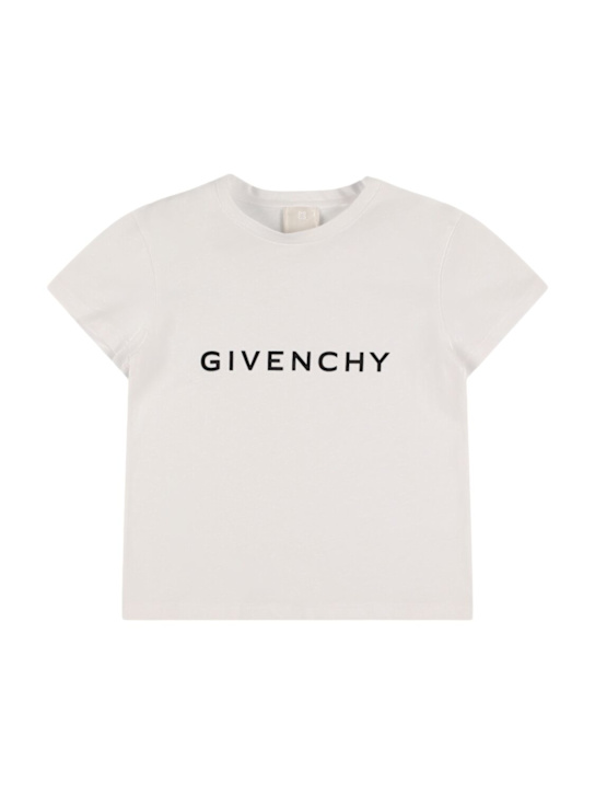 Givenchy: 印花棉质T恤 - kids-girls_0 | Luisa Via Roma