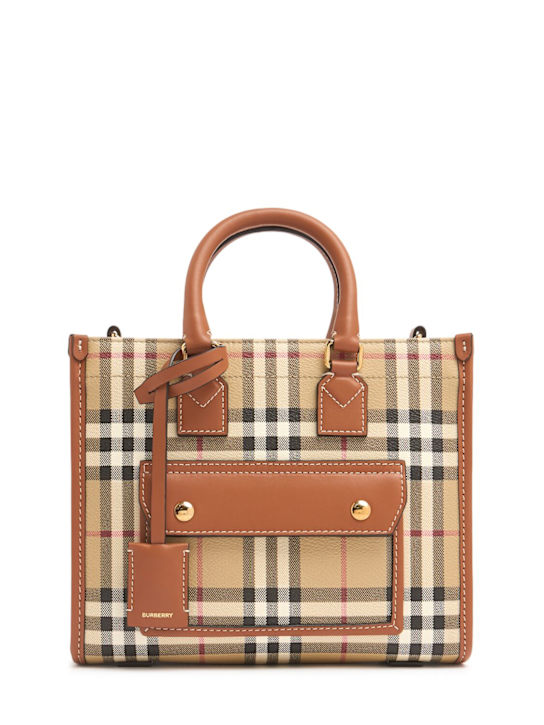 Burberry: Borsa mini Freya in tela - women_0 | Luisa Via Roma