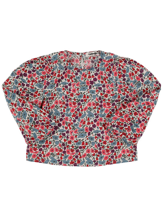 TANGERINE: Camicia in cotone stampa floreale - Multicolore - kids-girls_0 | Luisa Via Roma