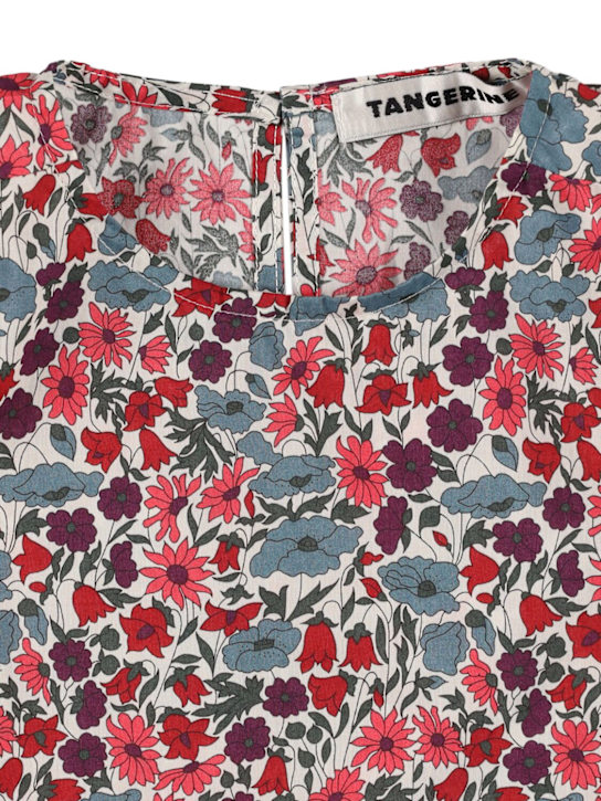 TANGERINE: Camicia in cotone stampa floreale - Multicolore - kids-girls_1 | Luisa Via Roma