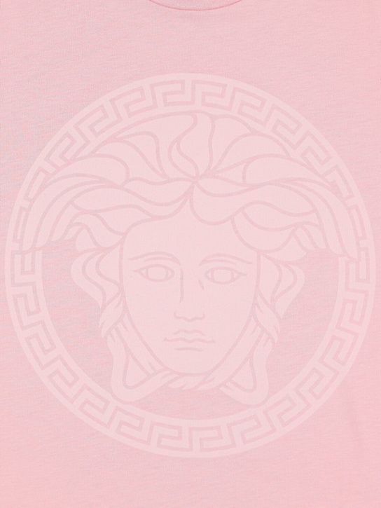 Versace: コットンジャージーTシャツ - kids-girls_1 | Luisa Via Roma