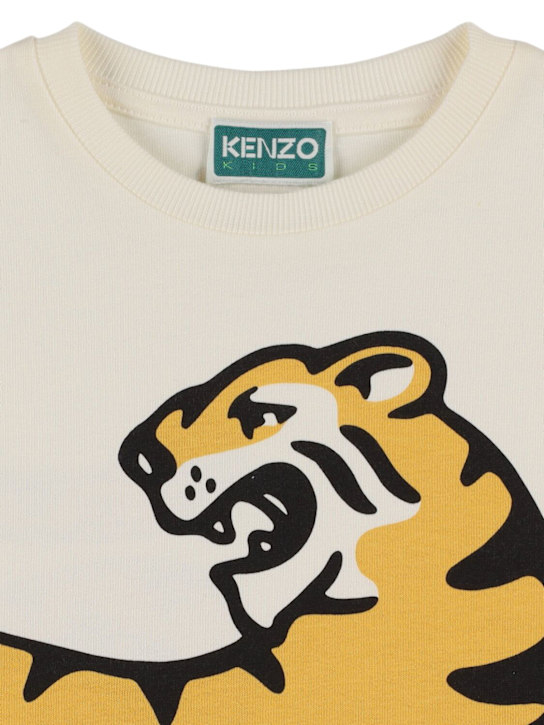 Kenzo Kids: コットンジャージーTシャツ - kids-girls_1 | Luisa Via Roma