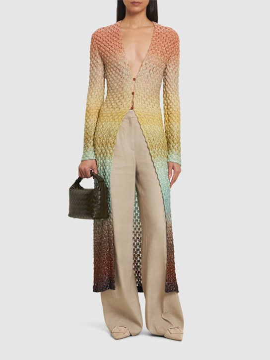 Missoni: Front slit long cardigan - women_1 | Luisa Via Roma