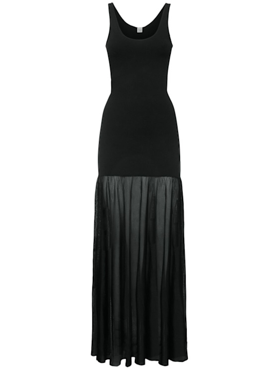 Toteme: Plissé knit evening gown - women_0 | Luisa Via Roma