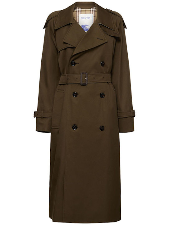 Burberry: Trench in cotone - women_0 | Luisa Via Roma