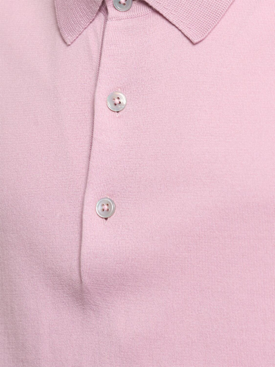 Tom Ford: Pure cotton s/s polo - Pink - men_2 | Luisa Via Roma