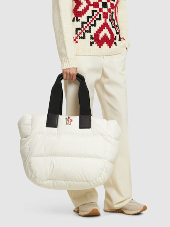 Moncler Grenoble: Borsa shopping maxi Caradoc in nylon trapuntato - women_1 | Luisa Via Roma