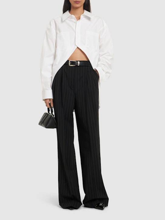 Alexander Wang: Asymmetrical poplin shirt - women_1 | Luisa Via Roma