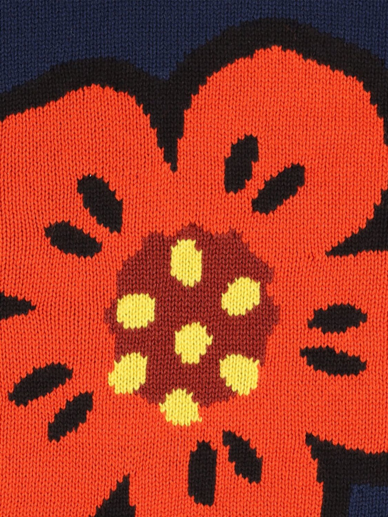 Kenzo Kids: Cotton blend knit sweater - kids-girls_1 | Luisa Via Roma