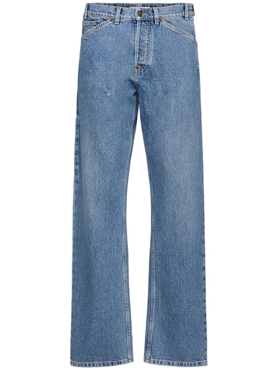Moschino: Straight denim jeans - men_0 | Luisa Via Roma
