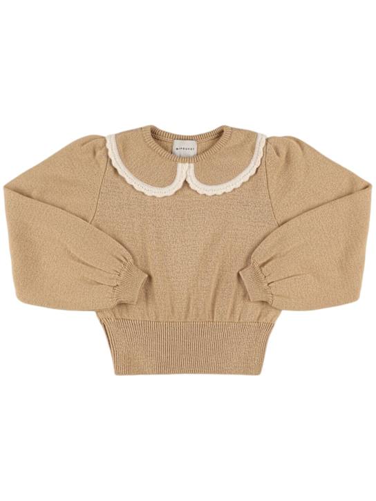 Mipounet: Marina ウールブレンドニットセーター - kids-girls_0 | Luisa Via Roma