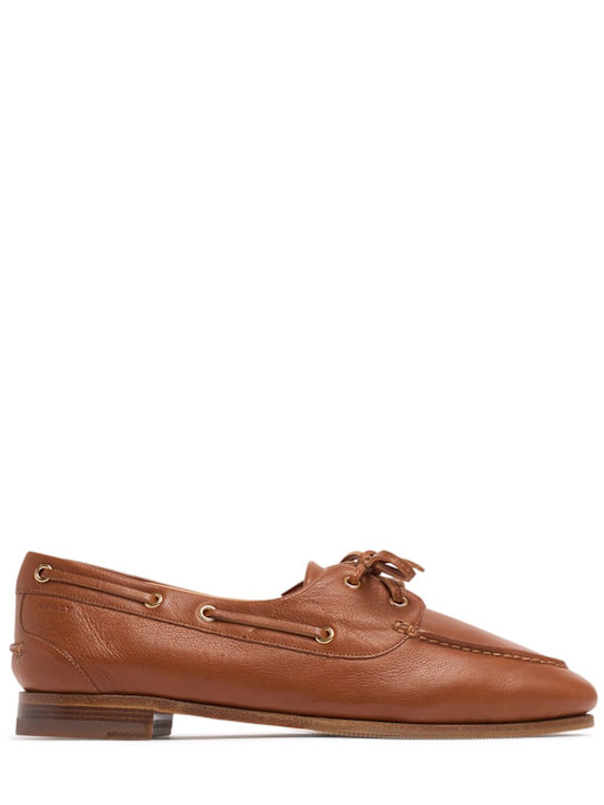 Bally: 15mm Pathy-W leather loafers - women_0 | Luisa Via Roma