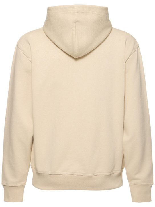 Burberry: Burberry Check label hoodie - men_3 | Luisa Via Roma