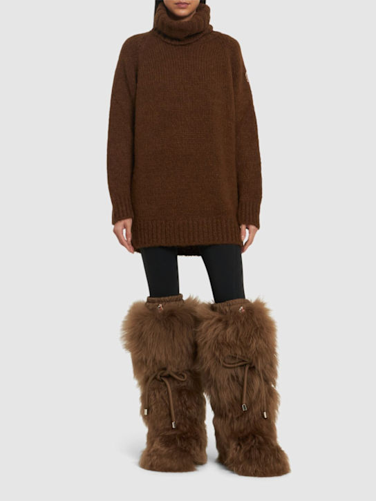 Moncler Grenoble: Alpaca blend turtleneck sweater - women_1 | Luisa Via Roma