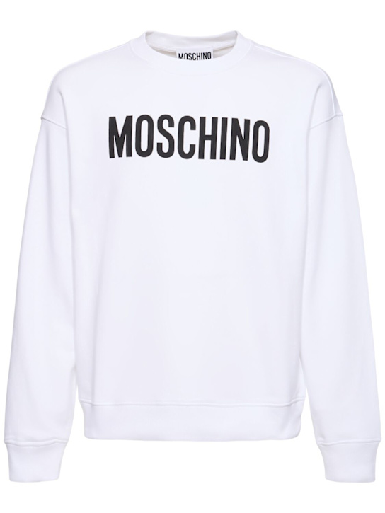Moschino: Institutional sweatshirt - men_0 | Luisa Via Roma