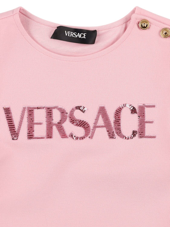 Versace: ビスコースワンピース - kids-girls_1 | Luisa Via Roma