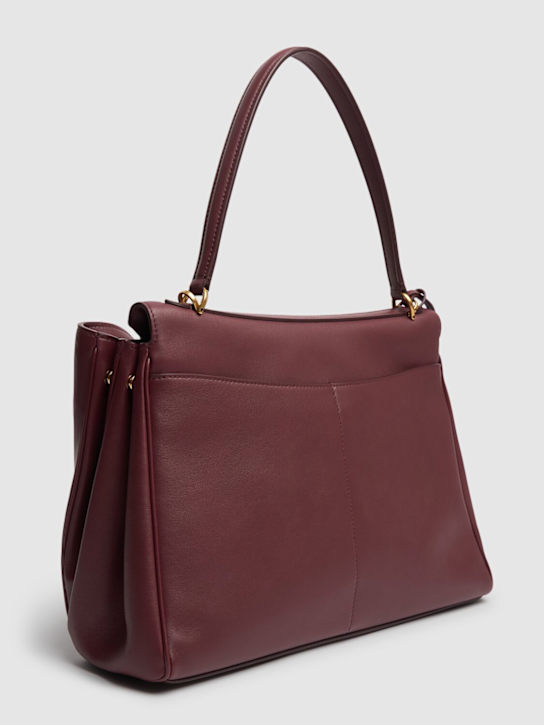 Balenciaga: Medium Rodeo leather shoulder bag - Dark Burgundy - women_4 | Luisa Via Roma