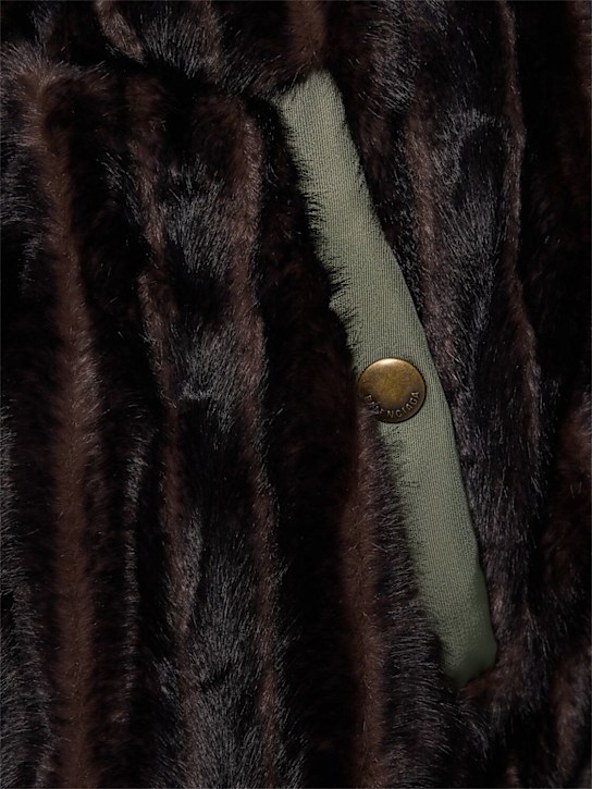 Balenciaga: Hooded nylon bomber jacket - Khaki - men_6 | Luisa Via Roma