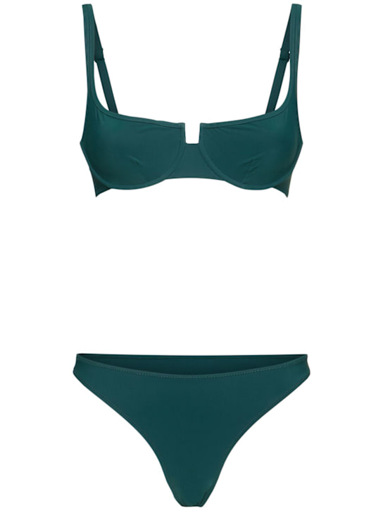 Lido: Cinquantasei bikini set - Dark Green - women_0 | Luisa Via Roma