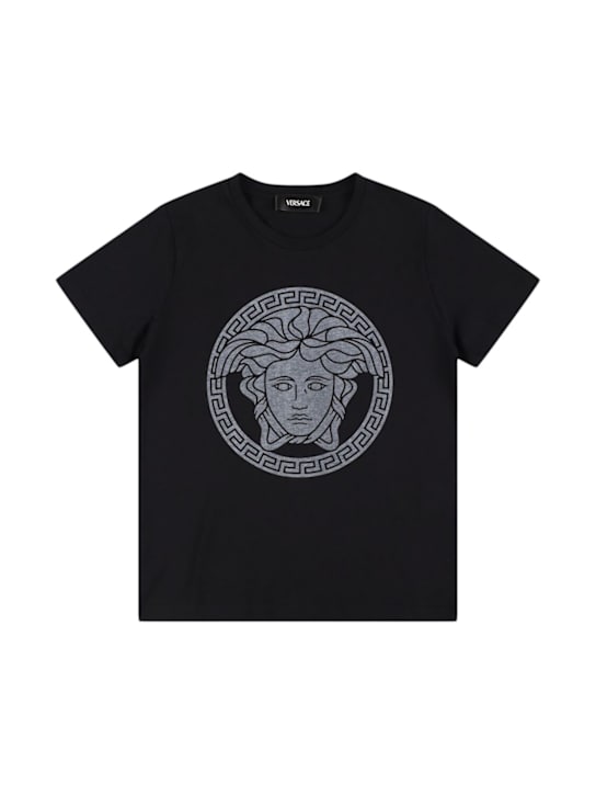 Versace: コットンジャージーTシャツ - kids-boys_0 | Luisa Via Roma