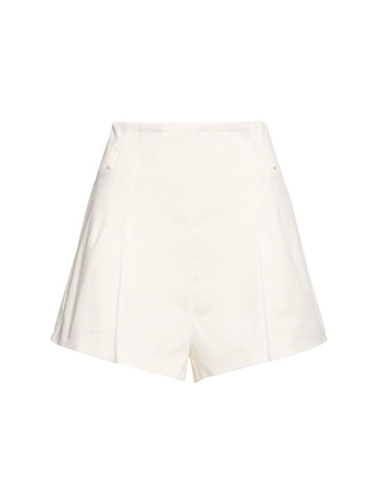 St. Agni: Paperbag waist shorts - women_0 | Luisa Via Roma