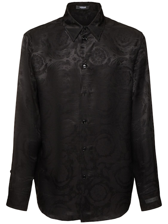 Barocco jacquard viscose blend shirt - Thumbnail 1