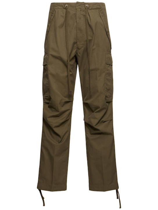 Tom Ford: Enzyme cotton twill cargo pants - men_0 | Luisa Via Roma