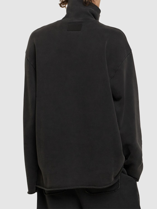 Helmut Lang: Zip-up sweatshirt - Black - men_2 | Luisa Via Roma