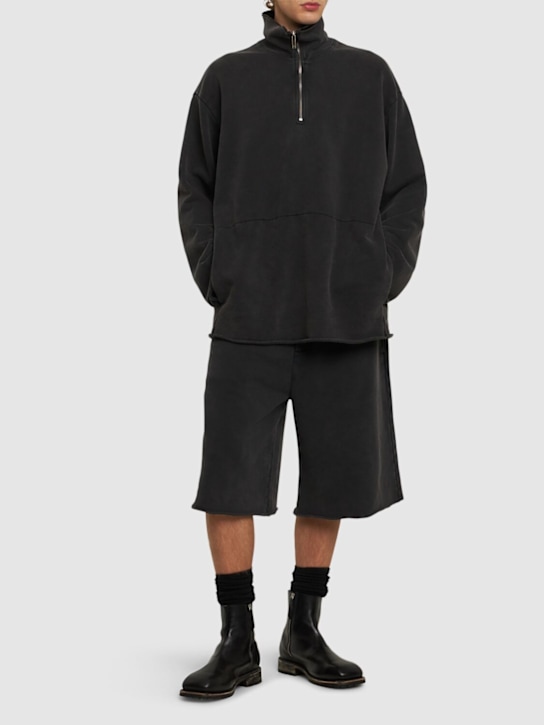 Helmut Lang: Zip-up sweatshirt - Black - men_1 | Luisa Via Roma