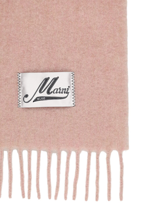 Marni: Brushed alpaca blend scarf - men_1 | Luisa Via Roma
