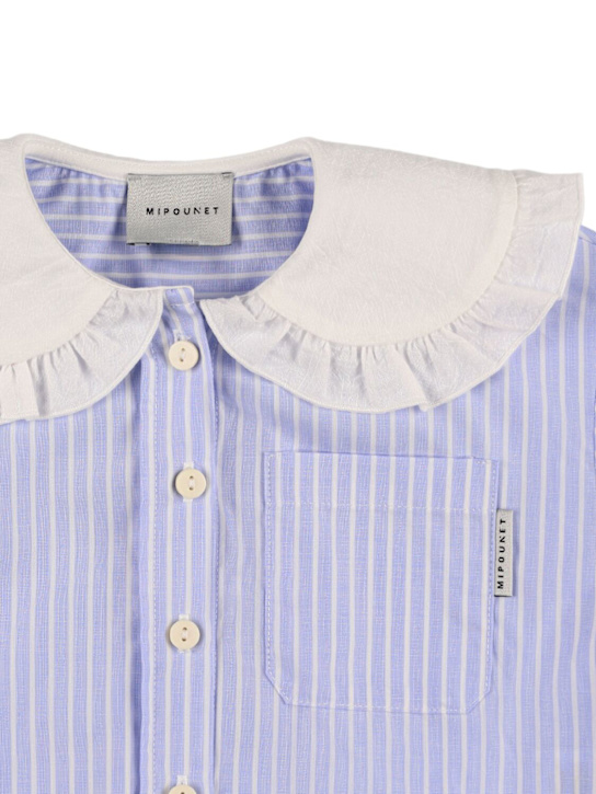 Mipounet: Camille コットンポプリンシャツ - kids-girls_1 | Luisa Via Roma