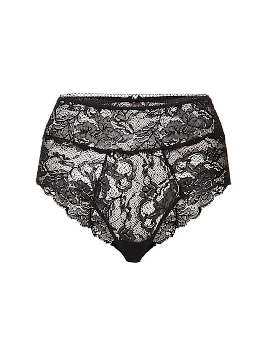 Ermanno Scervino: High waist lace briefs - women_0 | Luisa Via Roma