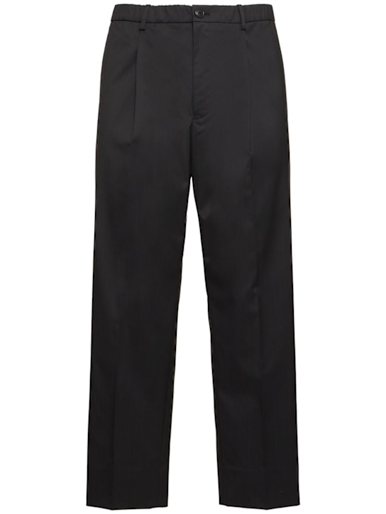 Goldwin: Woolly twill pleated pants - men_0 | Luisa Via Roma