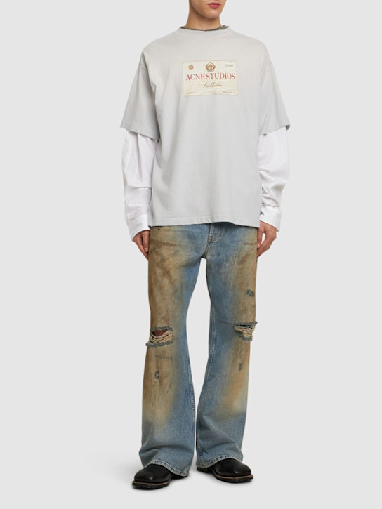 Acne Studios: Edra Double t-shirt - men_1 | Luisa Via Roma