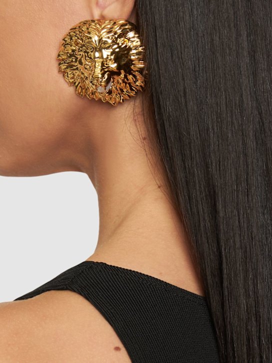 Balmain: Lion clip-on earrings - women_1 | Luisa Via Roma