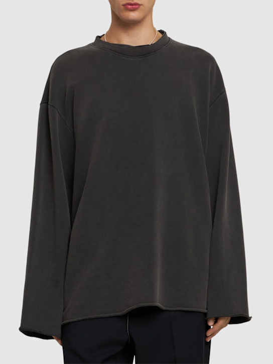 Helmut Lang: Crewneck sweatshirt - Black - men_2 | Luisa Via Roma