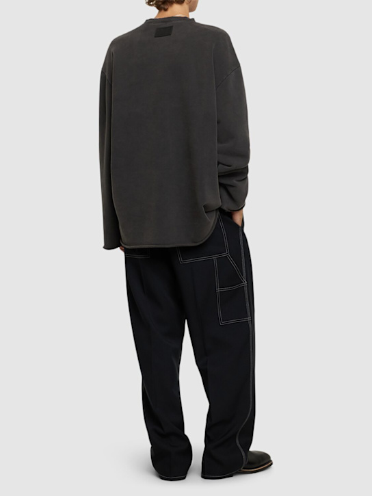 Helmut Lang: Crewneck sweatshirt - Black - men_1 | Luisa Via Roma