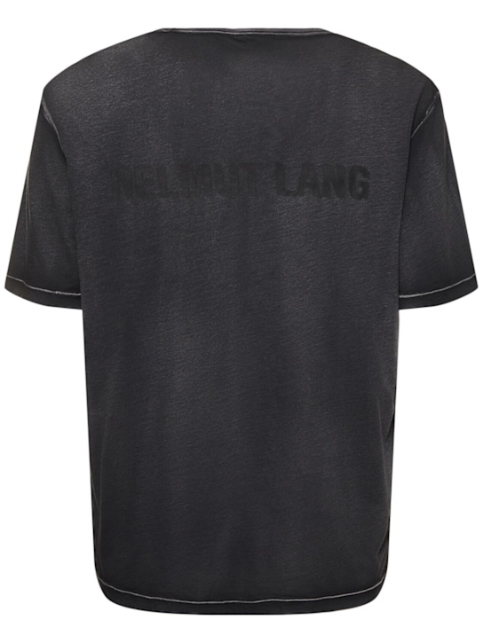 Helmut Lang: New York cotton t-shirt - Schwarz - men_3 | Luisa Via Roma